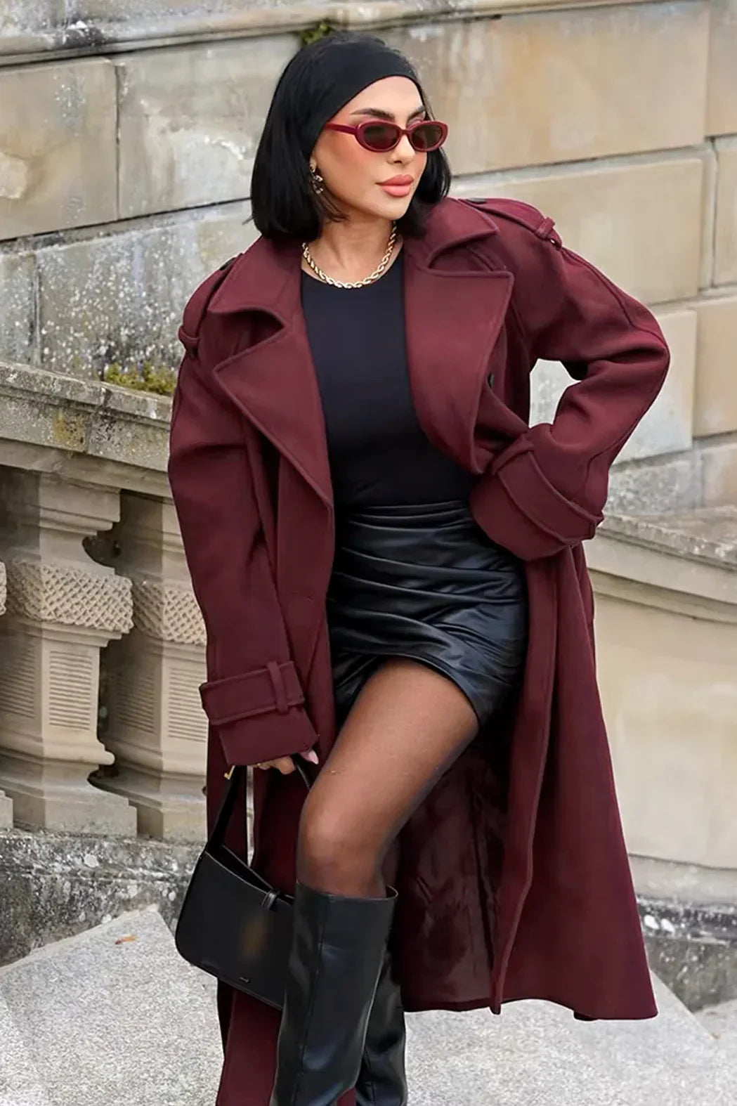 Ffion - Classy Burgundy Jas