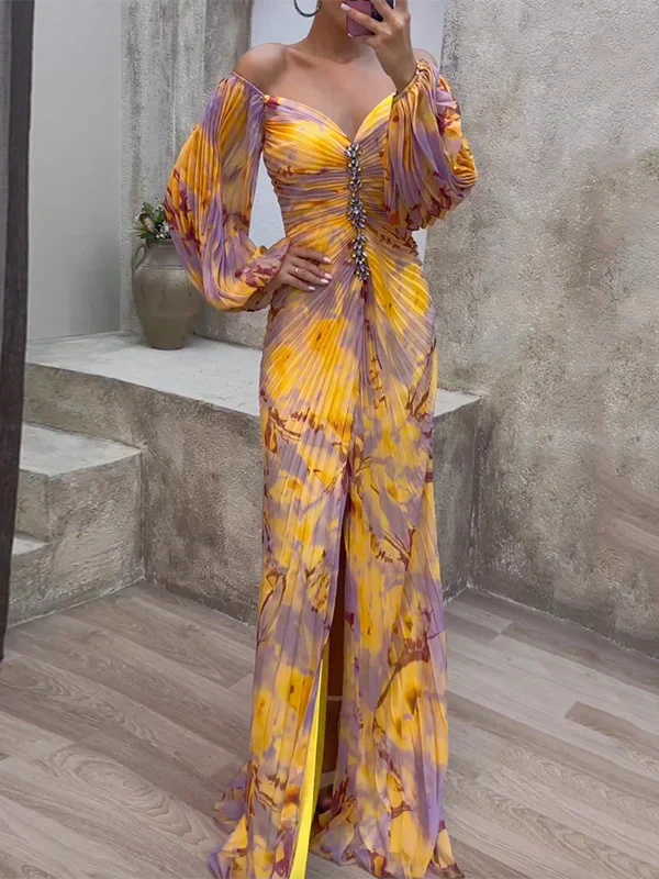 Faelan - Elegant V-Neck Dress