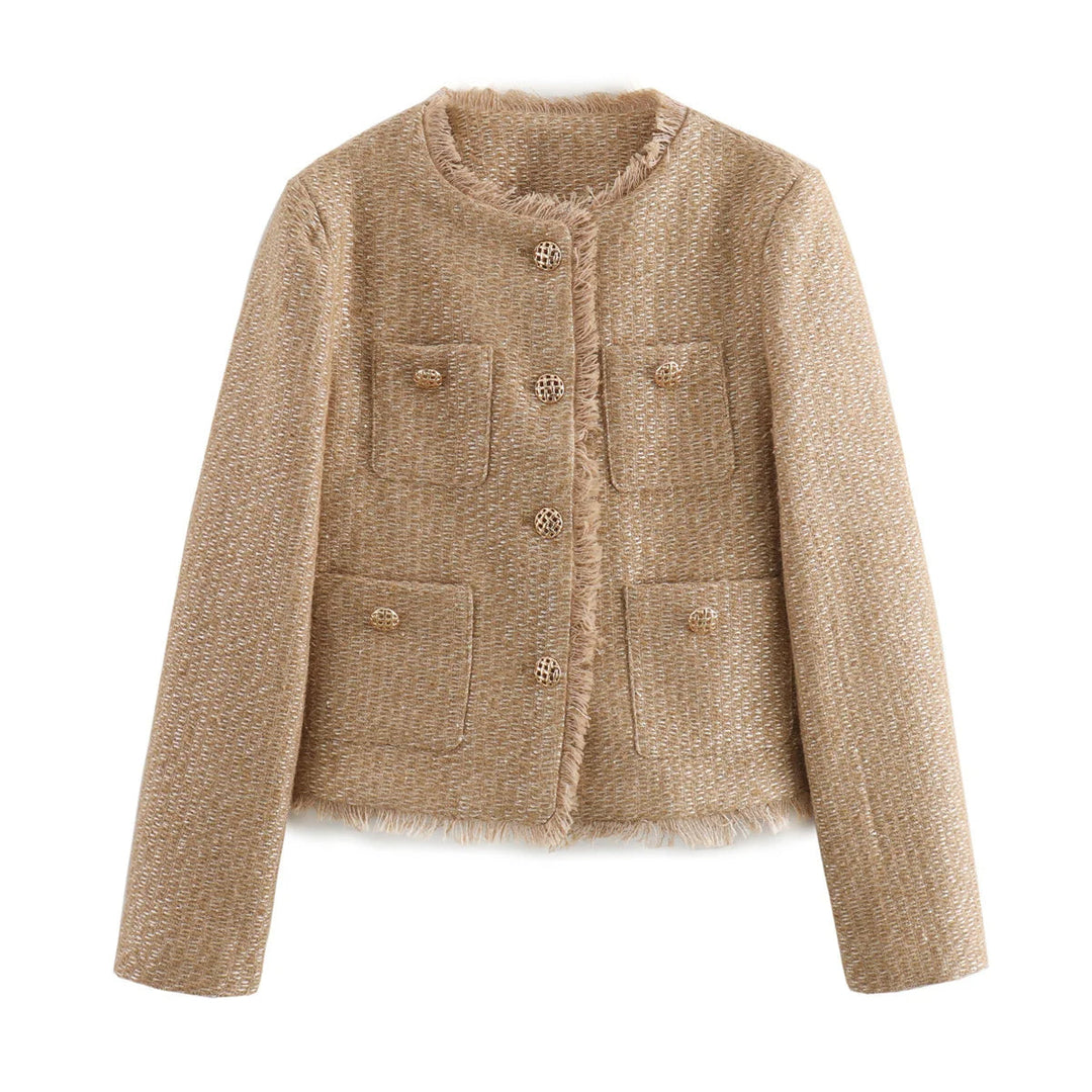 Vesper - Elegant jacket with gold buttons and a tailored fit