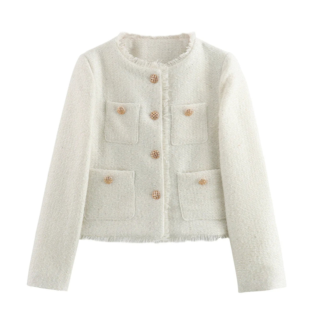 Vesper - Elegant jacket with gold buttons and a tailored fit