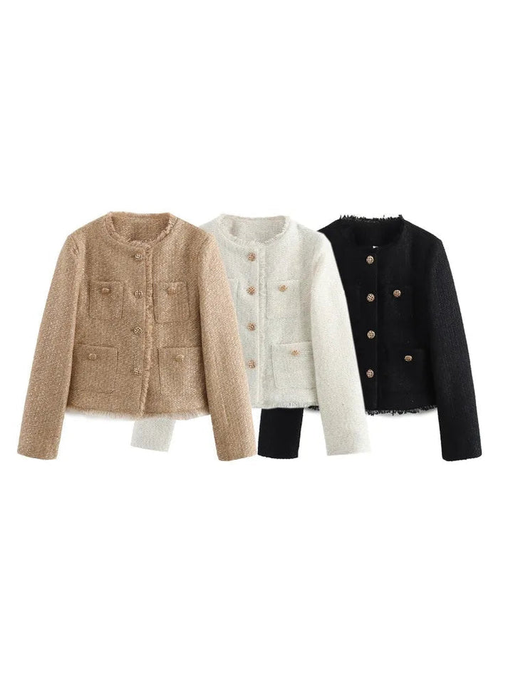 Vesper - Elegant jacket with gold buttons and a tailored fit