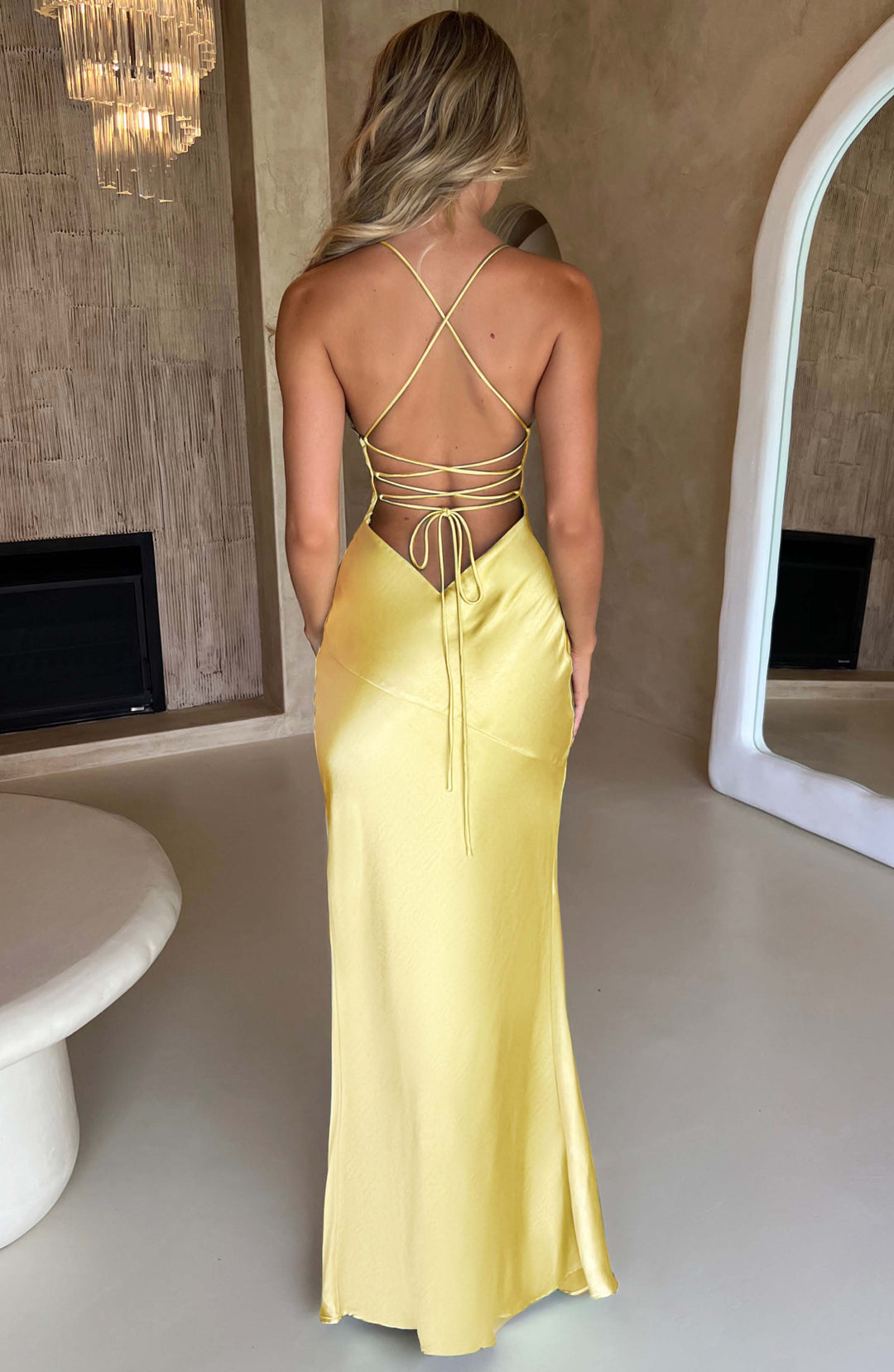 Isolde - Satin Maxi Dress