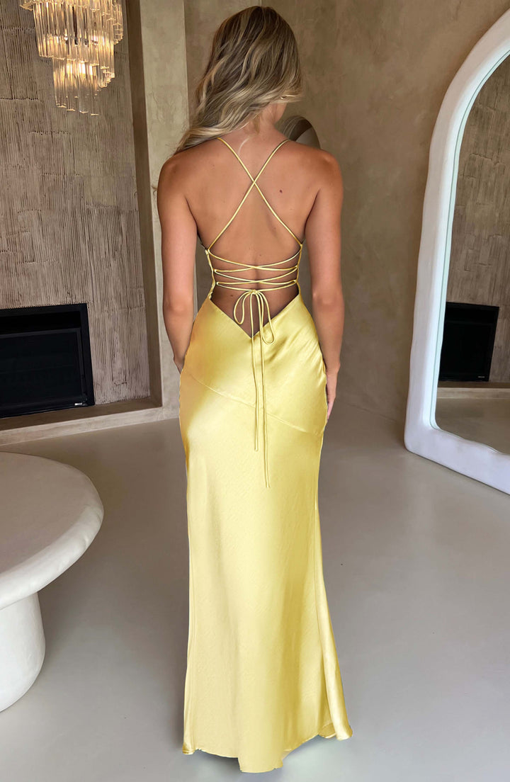 Isolde - Satin Maxi Dress
