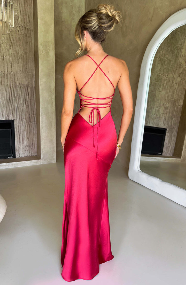 Isolde - Satin Maxi Dress