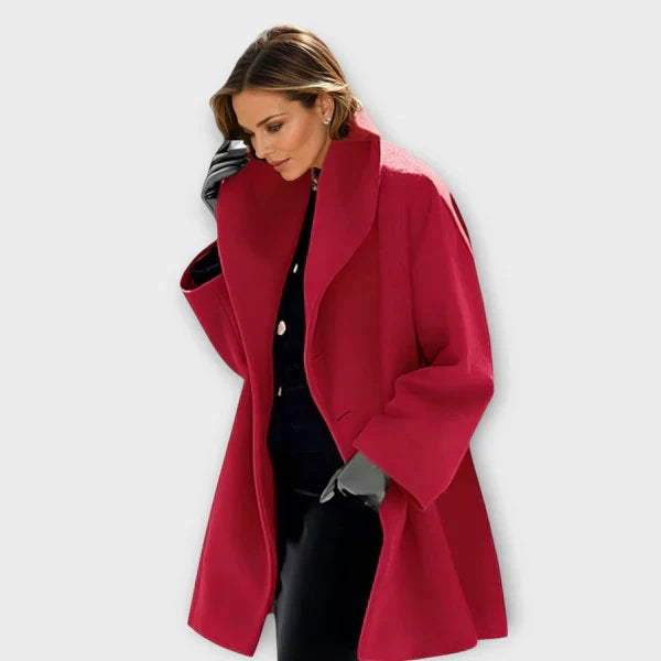 Demelza - Women's coat with minimalist design and timeless elegance