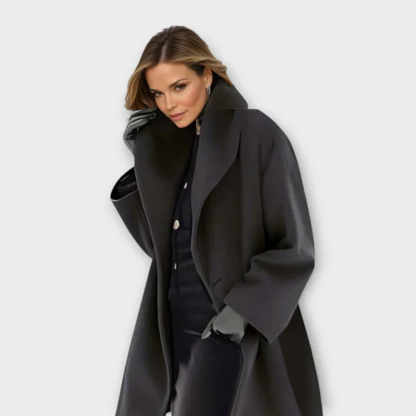 Demelza - Women's coat with minimalist design and timeless elegance