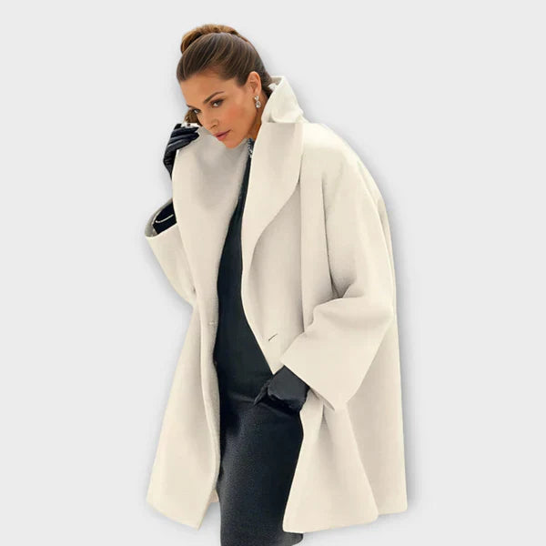 Demelza - Women's coat with minimalist design and timeless elegance