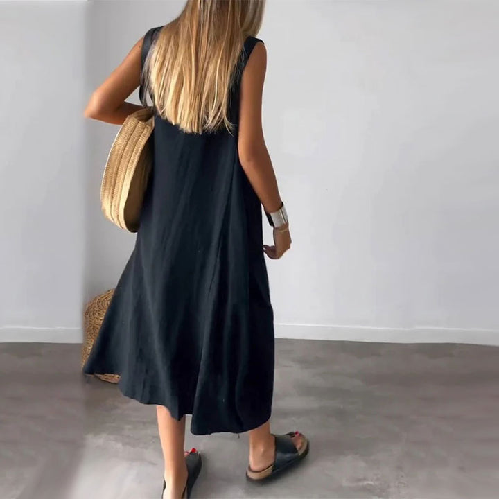 Melindrah - Casual Summer Dress with Pocket Detail