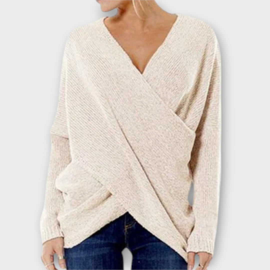 Justine - Crossed sweater