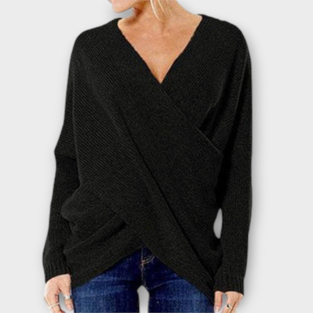 Justine - Crossed sweater