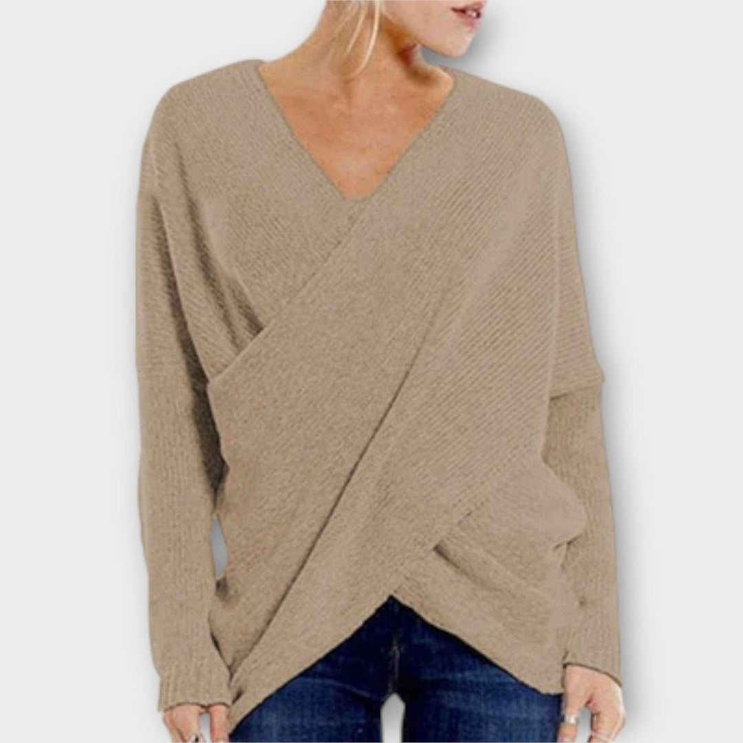 Justine - Crossed sweater