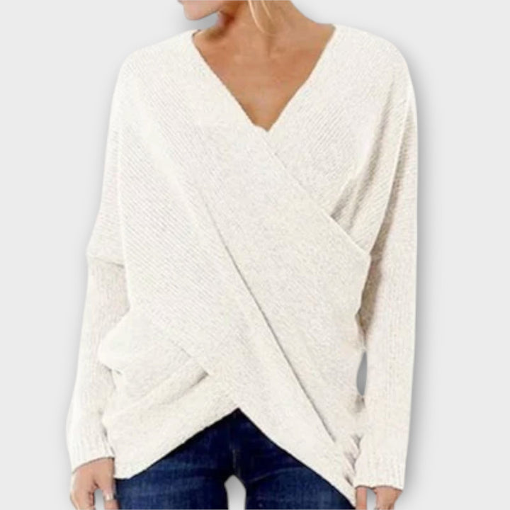 Justine - Crossed sweater