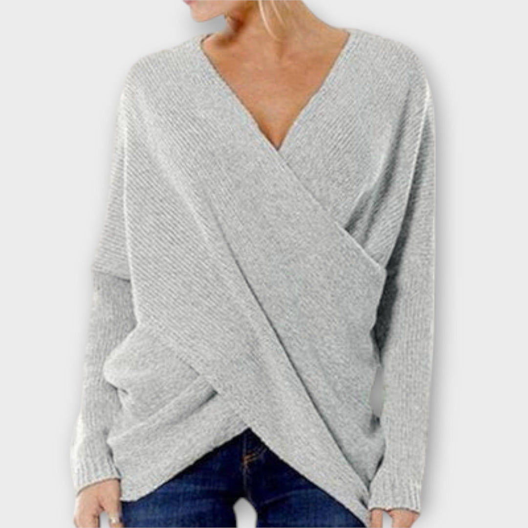Justine - Crossed sweater
