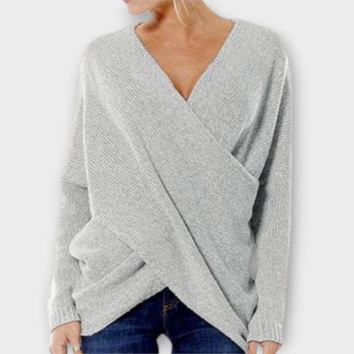 Justine - Crossed sweater