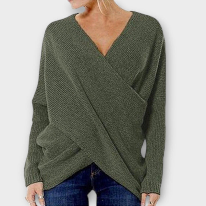 Justine - Crossed sweater
